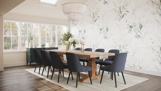 Classic, Coastal, Glam, Farmhouse Dining Room by Havenly Interior Designer Ashley