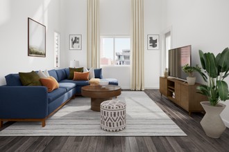 Bohemian, Midcentury Modern, Scandinavian Living Room by Havenly Interior Designer Andrea
