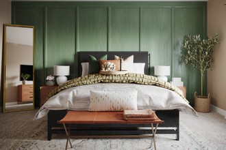 Modern, Bohemian, Industrial, Farmhouse, Rustic, Transitional Bedroom by Havenly Interior Designer Ashley