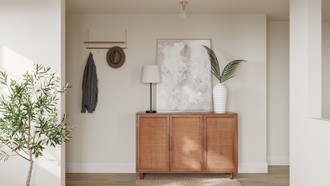 Bohemian, Midcentury Modern Entryway by Havenly Interior Designer Dayana