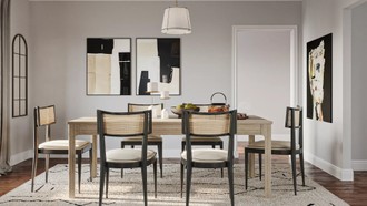 Contemporary, Modern, Transitional Dining Room by Havenly Interior Designer Anny