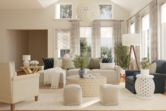 Classic, Coastal Living Room by Havenly Interior Designer Jennifer