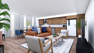 Coastal, Midcentury Modern Living Room by Havenly Interior Designer Andrea