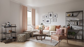 Eclectic, Scandinavian Living Room by Havenly Interior Designer Mariel