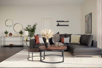 Industrial, Midcentury Modern Living Room by Havenly Interior Designer Katherin