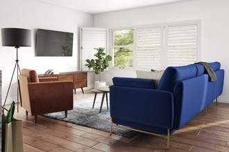 Contemporary, Modern, Midcentury Modern Living Room by Havenly Interior Designer Mercedes