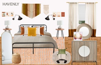 Bohemian, Midcentury Modern Bedroom by Havenly Interior Designer Jovana