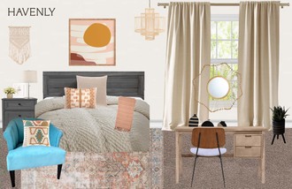 Bohemian, Global Bedroom by Havenly Interior Designer Emily