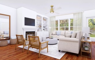 Contemporary, Modern, Coastal Living Room by Havenly Interior Designer Athina