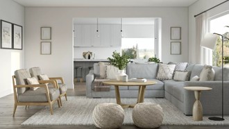 Contemporary, Classic, Bohemian, Farmhouse, Rustic, Transitional, Classic Contemporary, Scandinavian Living Room by Havenly Interior Designer Lisa