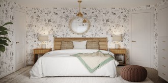 Bohemian, Midcentury Modern Bedroom by Havenly Interior Designer Tara