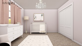 Classic, Glam, Minimal Nursery by Havenly Interior Designer Kylie