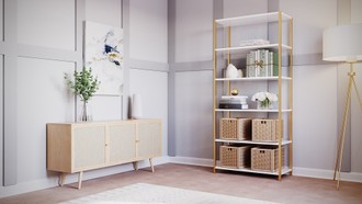Glam, Transitional Office by Havenly Interior Designer Paulina