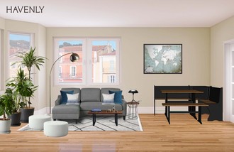 Midcentury Modern, Scandinavian Living Room by Havenly Interior Designer Katherin
