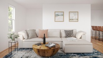 Coastal, Farmhouse Living Room by Havenly Interior Designer Sofia