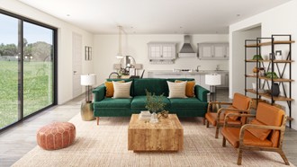 Modern, Bohemian Living Room by Havenly Interior Designer Carolina