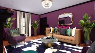 Modern, Eclectic, Glam Living Room by Havenly Interior Designer Katerina