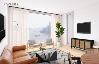Midcentury Modern Living Room by Havenly Interior Designer Myrlene