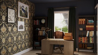 Traditional, Rustic, Library, Vintage Office by Havenly Interior Designer Haley