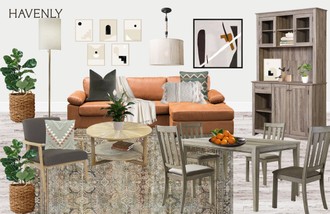 Midcentury Modern, Scandinavian Living Room by Havenly Interior Designer Cristina
