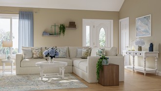 Farmhouse Living Room by Havenly Interior Designer Dulce