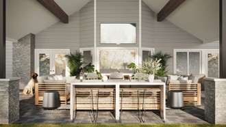 Industrial Outdoor Space by Havenly Interior Designer Katherin