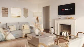 Bohemian Living Room by Havenly Interior Designer Katherin