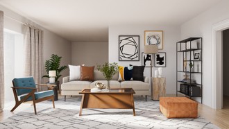 Modern, Industrial Living Room by Havenly Interior Designer Rocio