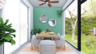 Bohemian, Midcentury Modern Outdoor Space by Havenly Interior Designer Andrea