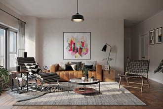Modern, Industrial Living Room by Havenly Interior Designer Rocio