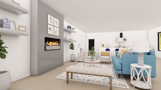 Coastal Living Room by Havenly Interior Designer Dayan