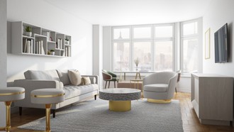 Modern, Glam, Minimal Living Room by Havenly Interior Designer Stacy