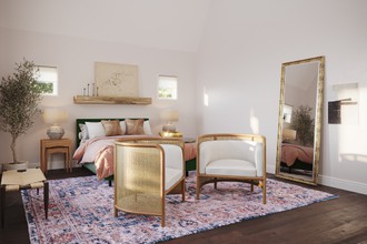 Modern, Eclectic, Bohemian, Global, Scandinavian Bedroom by Havenly Interior Designer Michelle