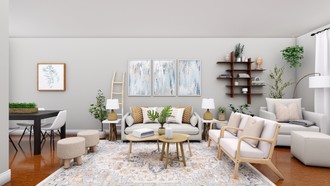 Bohemian, Scandinavian Living Room by Havenly Interior Designer Ivan