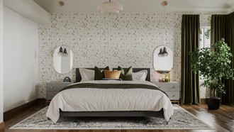 Eclectic, Bohemian, Midcentury Modern, Scandinavian Bedroom by Havenly Interior Designer Jimena