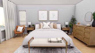 Midcentury Modern, Scandinavian Bedroom by Havenly Interior Designer Amanda