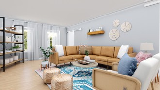 Bohemian Living Room by Havenly Interior Designer Jimena