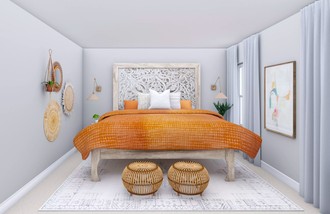 Bohemian, Preppy Bedroom by Havenly Interior Designer Myrlene