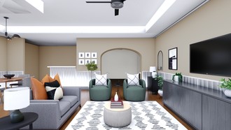 Modern, Midcentury Modern Living Room by Havenly Interior Designer Andrea