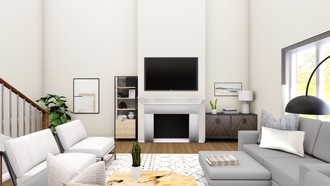 Transitional Living Room by Havenly Interior Designer David