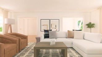 Contemporary, Transitional, Scandinavian Living Room by Havenly Interior Designer Karie