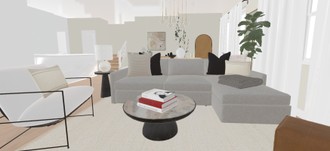 Contemporary, Modern, Global, Scandinavian Living Room by Havenly Interior Designer Romina