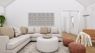 Bohemian, Coastal Living Room by Havenly Interior Designer Veridiana