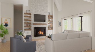 Contemporary, Modern, Farmhouse Living Room by Havenly Interior Designer Jamie