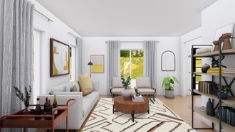 Midcentury Modern, Scandinavian Living Room by Havenly Interior Designer Andrea