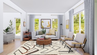 Midcentury Modern, Scandinavian Living Room by Havenly Interior Designer Andrea