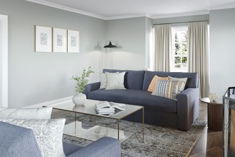Classic, Transitional Living Room by Havenly Interior Designer Kylie