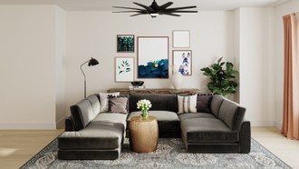 Classic, Transitional Living Room by Havenly Interior Designer Melissa