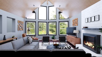 Modern, Farmhouse, Midcentury Modern, Scandinavian Living Room by Havenly Interior Designer David
