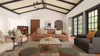 Transitional Living Room by Havenly Interior Designer Lilia